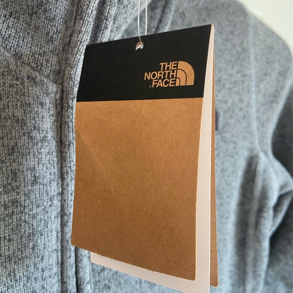 The North Face Women’s Fleece Jacket Small Gray Full Zip Recycled w/ Logo - Picture 3 of 9